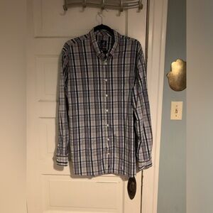 Johnnie O Plaid Button Down-XL